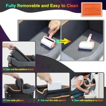 Comfortable Dog Car Seat For Small Pets Waterproof Design