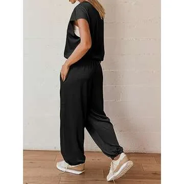 Glamaker Women's Summer Outfit 2 Piece Lounge Set