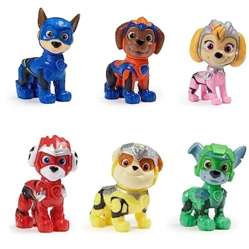 PAW Patrol: The Mighty Movie Toy Figures Gift Pack with 6 Collectible Action Figures, Kids Toys for ...