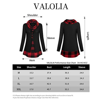 VALOLIA Women's Winter Fashion Tunics for 2024