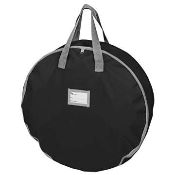 Primode Christmas Wreath Storage Bag 24"- Garland Wreaths Container with Handles - Durable 600D Oxfo...