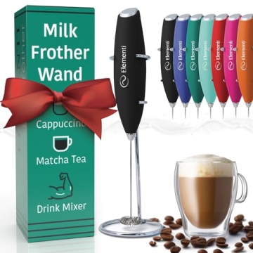 Elementi Milk Frother Wand for Coffee and Smoothies