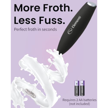 Elementi Milk Frother Wand for Coffee and Smoothies