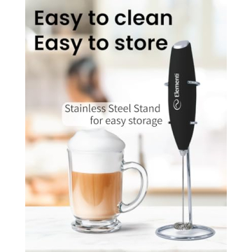 Elementi Milk Frother Wand for Coffee and Smoothies