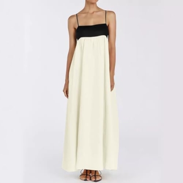 Chic Summer Maxi Dress with Spaghetti Straps for Women