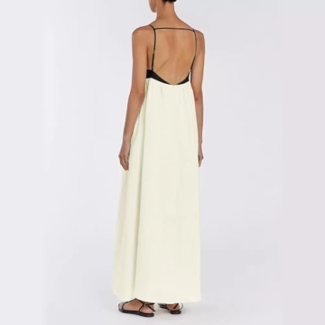 Chic Summer Maxi Dress with Spaghetti Straps for Women