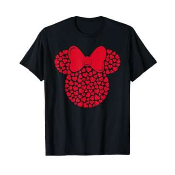 Disney Minnie Mouse Icon Filled with Hearts T-Shirt – Perfect for All Ages