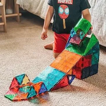 Magna-Tiles 48-Piece Deluxe Set Award-Winning Toy
