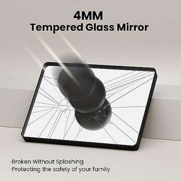 JISOSO Black Bathroom Mirror, 24x32 Inch Thick Rectangle Metal Framed Wall Mirror, Modern Round Corner Bathroom Vanity Mirror for Over Sink, Bedroom, Living Room, Entryway