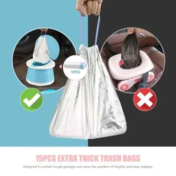 Portable Potty for Toddler Travel Foldable Potty Seat for Toddler Training Toilet for Kids Boys Girl...