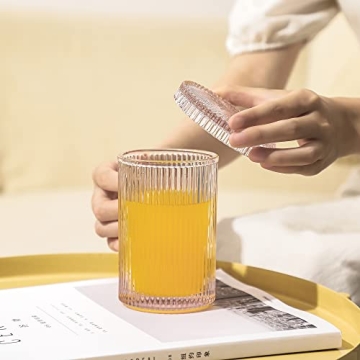 Lysenn Pink Glass Coffee Mug - Elegant Gift Idea