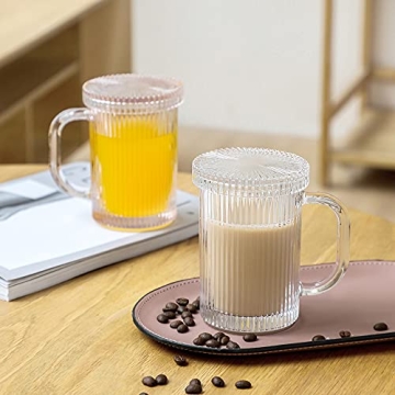 Lysenn Pink Glass Coffee Mug - Elegant Gift Idea