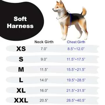 Puppia Soft Dog Harness No Choke Adjustable - Medium