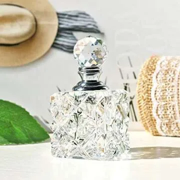 H&D Refillable Clear Cubic Perfume Bottle | Elegant Gift Idea