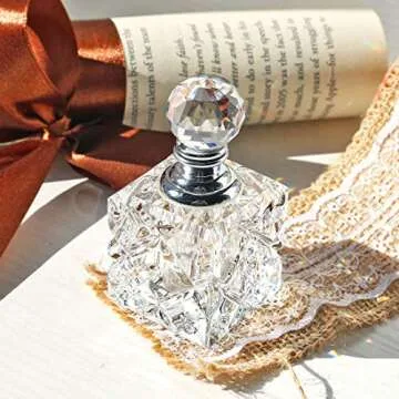 H&D Refillable Clear Cubic Perfume Bottle | Elegant Gift Idea