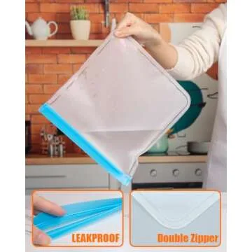 Brigii 10 Pack Reusable Storage Bags - Eco-Friendly Storage