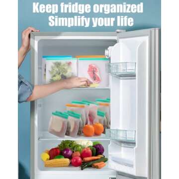 Brigii 10 Pack Reusable Storage Bags - Eco-Friendly Storage