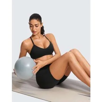 CRZ YOGA Butterluxe Sports Bra for Ultimate Comfort
