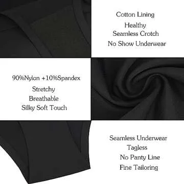 OJCNBV Seamless Underwear for Women Comfort No Show Panties
