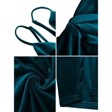 Missufe Velvet Midi Dress – Elegant Party Wear for Women