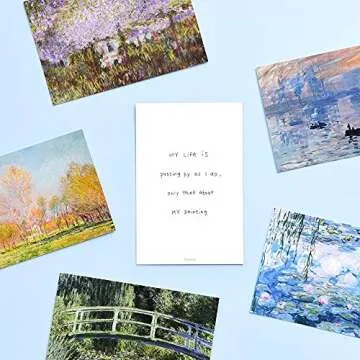 Monolike Art Gogh & Monet Postcard Collection 24 Pack