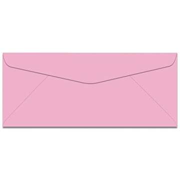 Earthchoice Pink No 10 (4-1/8-x-9-1/2) Envelopes 500-pk - 089 GSM (24/60lb Text) PaperPapers Holds Letter Paper Folded 3-Way Econo Standard #10, Professional and DIY Business Envelopes
