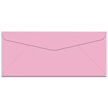 Earthchoice Pink No 10 (4-1/8-x-9-1/2) Envelopes 500-pk - 089 GSM (24/60lb Text) PaperPapers Holds L...