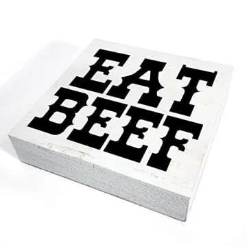 Western Kitchen Box Sign for Rustic Home Decor