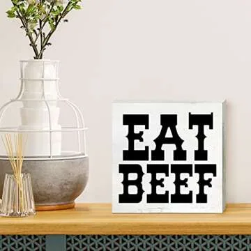 Western Kitchen Box Sign for Rustic Home Decor