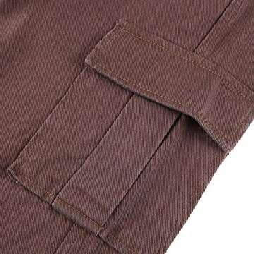 Y2K Wide Leg Cargo Jeans for Stylish Comfort