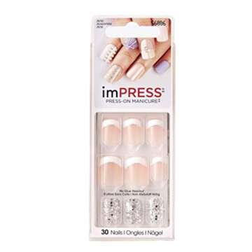 Kiss imPress Press-On French Manicure Nails # 56886 Rock it Ultra-Fit