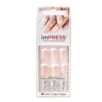 Kiss imPress Press-On French Manicure Nails # 56886 Rock it Ultra-Fit