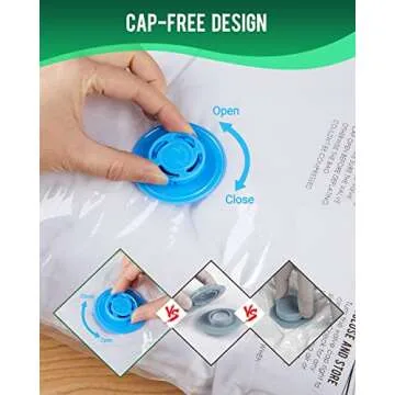 Vacuum Storage Bags with Pump - 10 Pack Medium Size