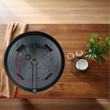 Korean Style BBQ Grill Pan with Maifan Coated Nonstick Surface for Smokeless Indoor and Outdoor Gril...