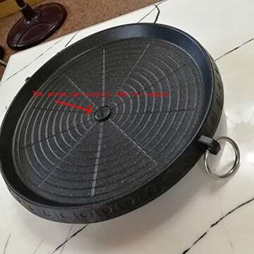 Korean BBQ Grill Pan - Nonstick Smokeless 32x32cm