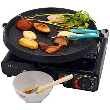 Korean BBQ Grill Pan - Nonstick Smokeless 32x32cm