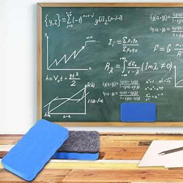 Dry Erase Erasers, 24 Pack Magnetic Whiteboard Eraser Chalkboard Cleansers Wiper for Classroom Office and Home (24mixed)