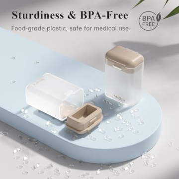 KOVIUU Magnetic Weekly Pill Organizer for Travel