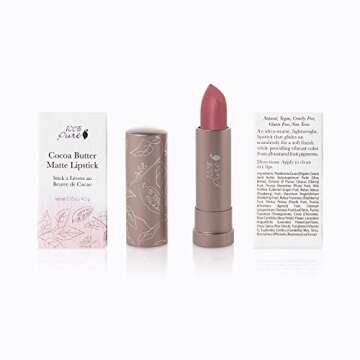 100% PURE Cocoa Butter Matte Lipstick Full Stay All Day Coverage, Lasting Moisturizing & Softening N...