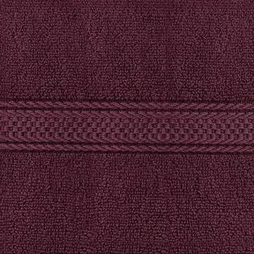 Utopia Towels [6 Pack Premium Hand Towels Set, (16 x 28 inches) 100% Ring Spun Cotton, Ultra Soft and Highly Absorbent 600GSM Towels for Bathroom, Gym, Shower, Hotel, and Spa (Burgundy)