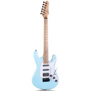 Grote Electric Solid Body Guitar for Beginners - Daphne Blue