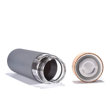 Yomious Stylish 20 Oz Borosilicate Glass Water Bottle