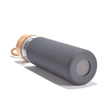 Yomious Stylish 20 Oz Borosilicate Glass Water Bottle