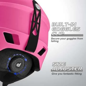 Odoland Ski Helmet and Goggles Set for All Winter Sports