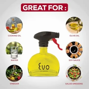 Evo Glass Oil Sprayer - Non-Aerosol Olive Oil Spritzers