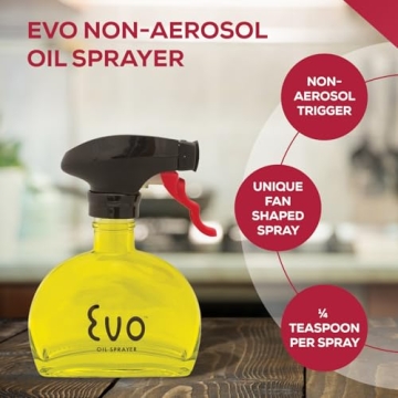 Evo Glass Oil Sprayer - Non-Aerosol Olive Oil Spritzers