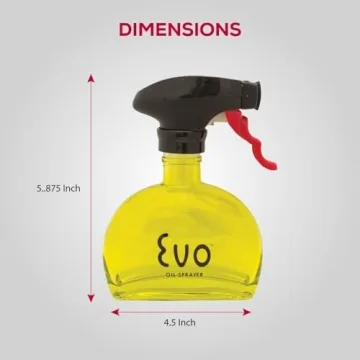 Evo Glass Oil Sprayer - Non-Aerosol Olive Oil Spritzers