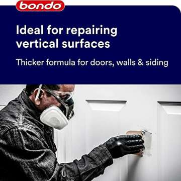 3M Bondo All-Purpose Putty, Designed for Interior and Exterior Home Use, Paintable, Permanent, Non-Shrinking, 1.9 lb., 1-Quart