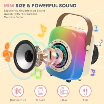 KaraJoy Mini Karaoke Machine for Kids & Adults