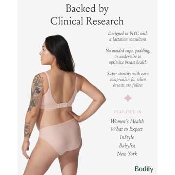 Bodily Everything Bra: Soft, Stretchy Maternity & Nursing Bra